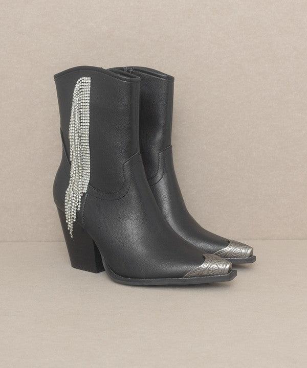 Trendy Boots for Women – Stylish & Comfortable Boots for Every Season | Modestly Vogue OASIS SOCIETY Kai - Rhinestone Fringe Boots - Modestly Vogue 