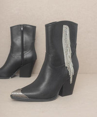 Trendy Boots for Women – Stylish & Comfortable Boots for Every Season | Modestly Vogue OASIS SOCIETY Kai - Rhinestone Fringe Boots - Modestly Vogue 