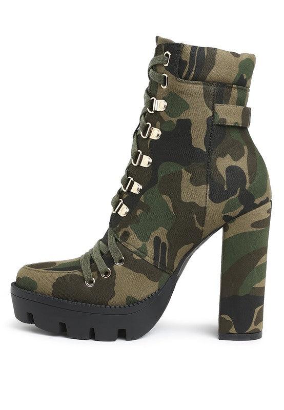 Trendy Boots for Women – Stylish & Comfortable Boots for Every Season | Modestly Vogue Palmetto Camouflage Ankle Boots - Modestly Vogue 