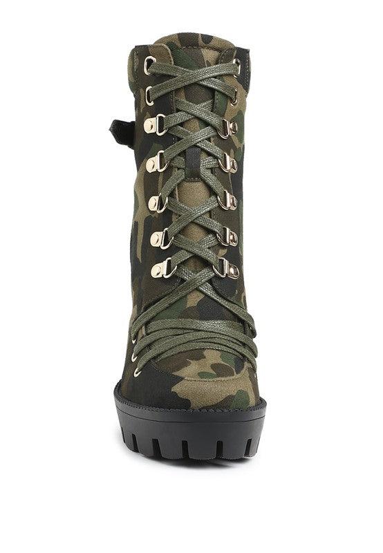 Trendy Boots for Women – Stylish & Comfortable Boots for Every Season | Modestly Vogue Palmetto Camouflage Ankle Boots - Modestly Vogue 