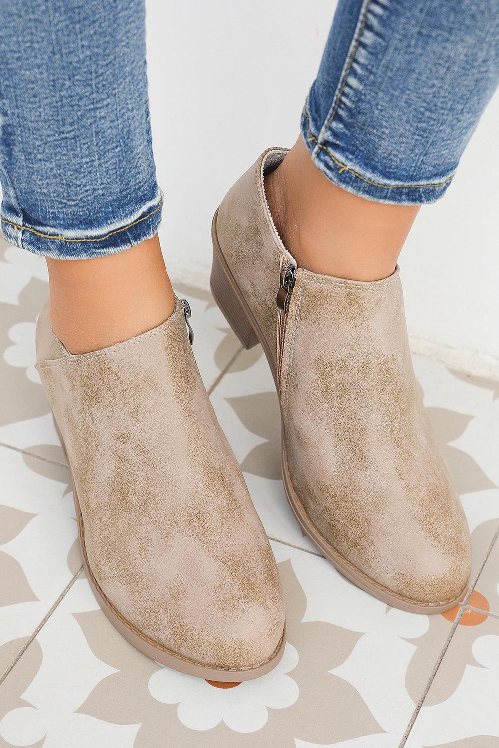 Trendy Boots for Women – Stylish & Comfortable Boots for Every Season | Modestly Vogue Philippine Gray Tulip Opening Suede Ankle Boots - Modestly Vogue 