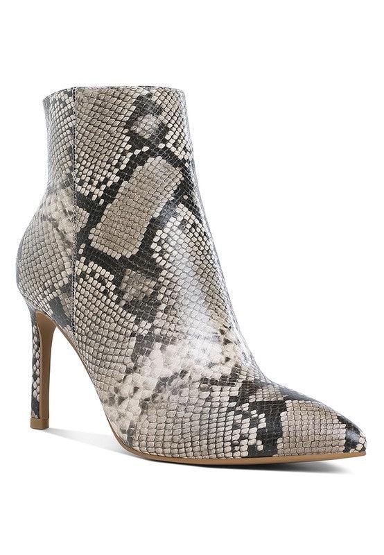 Trendy Boots for Women – Stylish & Comfortable Boots for Every Season | Modestly Vogue Tatria Textured Stiletto Heel Ankle Boots - Modestly Vogue 