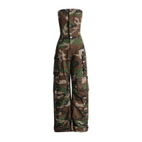 Camouflage Jumpsuit for Women | Bandeau One-Piece | - Modestly Vogue 