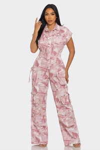 Denim – One-Piece Outfits | Pink Whisper Tie-Dye Jumpsuit - Modestly Vogue 