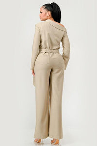 One-Piece Outfits for Every Occasion | Savannah Elegance Trench Jumpsuit - Modestly Vogue 