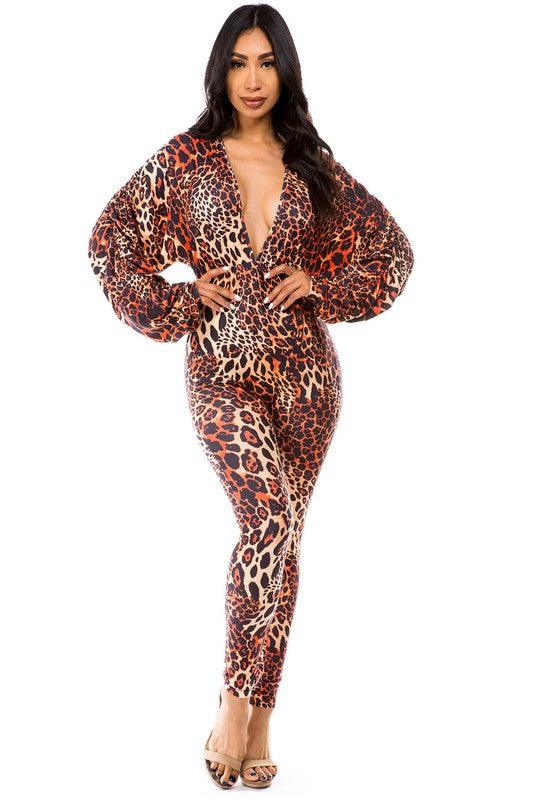 Trendy & Elegant Jumpsuits for Women – Stylish One-Piece Outfits for Every Occasion | Modestly Vogue STUNNING LEOPARD JUMPSUIT - Modestly Vogue 