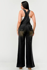 Denim – One-Piece Outfits | Urban Noir Overalls Black Jumpsuit - Modestly Vogue 