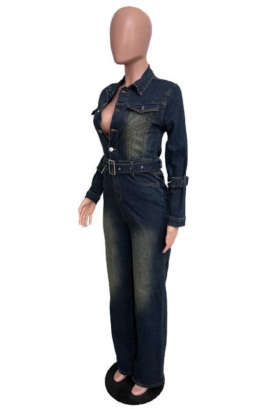 Denim – One-Piece Outfits | DENIM SEXY JUMPSUIT - Modestly Vogue 