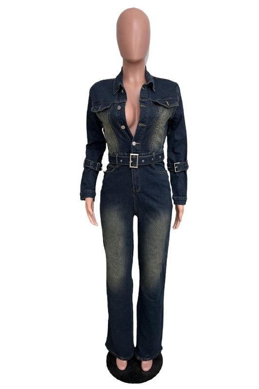 Denim – One-Piece Outfits | DENIM SEXY JUMPSUIT - Modestly Vogue 