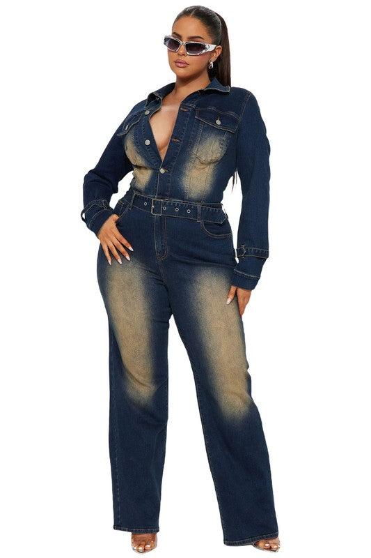 Denim – One-Piece Outfits | DENIM SEXY JUMPSUIT - Modestly Vogue 