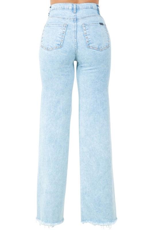 Denim – | Brooklyn Studded Jean - Modestly Vogue 