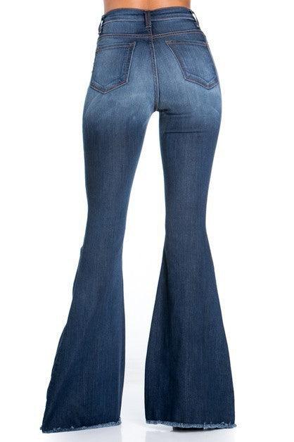 Trendy Jeans for Women – Stylish & Comfortable Denim Jeans for Every Occasion | Modestly Vogue Logan Bell Bottom Jean- Inseam 32 - Modestly Vogue 