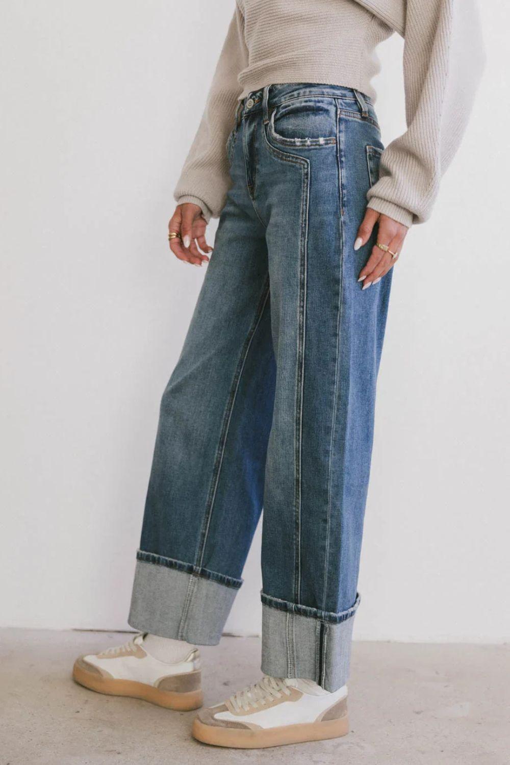 Denim – | Straight Leg with Pockets - Modestly Vogue 