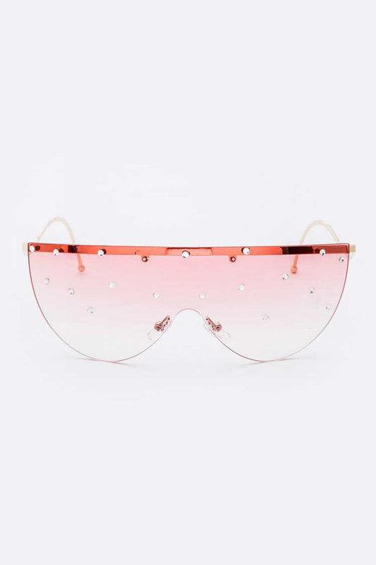 Trendy Sunglasses for Women – Stylish & UV-Protected Eyewear for Every Look | Modestly Vogue Crystal Pave Iconic Oversize Sunglassses - Modestly Vogue 