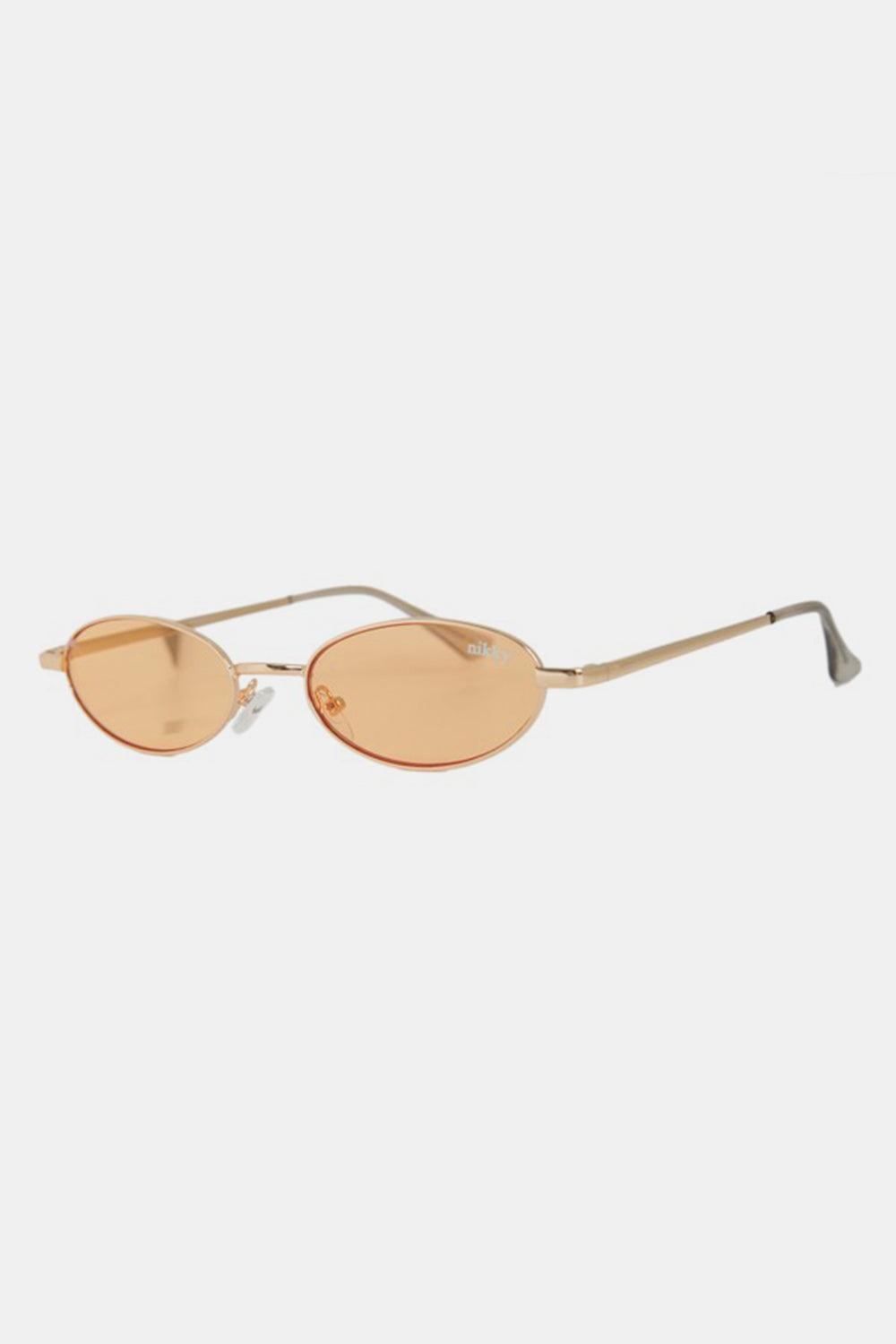 Trendy Sunglasses for Women – Stylish & UV-Protected Eyewear for Every Look | Modestly Vogue Nicole Lee USA Metal Frame Finley Oval Sunglasses - Modestly Vogue 