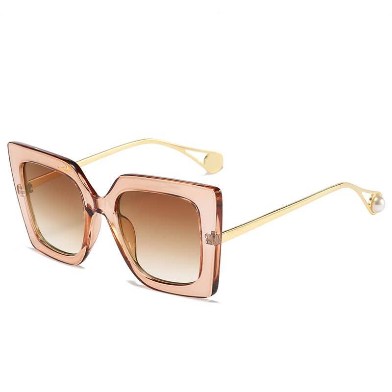 Trendy Sunglasses for Women – Stylish & UV-Protected Eyewear for Every Look | Modestly Vogue Women Square Oversize Retro Fashion Cat Eye Sunglasses - Modestly Vogue 