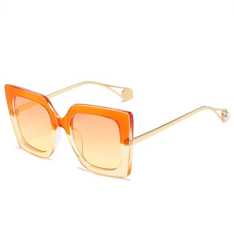 Trendy Sunglasses for Women – Stylish & UV-Protected Eyewear for Every Look | Modestly Vogue Women Square Oversize Retro Fashion Cat Eye Sunglasses - Modestly Vogue 