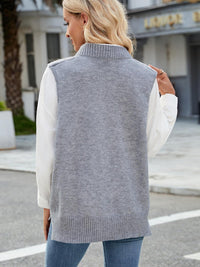 Cable Knit V-Neck Sweater Vest – - Modestly Vogue 