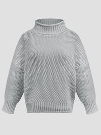 Turtleneck Long Sleeve Sweater | Trendy & Cozy Knitwear for Women - Modestly Vogue 