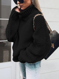 Turtleneck Long Sleeve Sweater | Trendy & Cozy Knitwear for Women - Modestly Vogue 