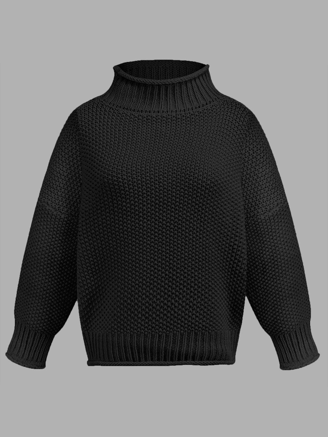 Turtleneck Long Sleeve Sweater | Trendy & Cozy Knitwear for Women - Modestly Vogue 