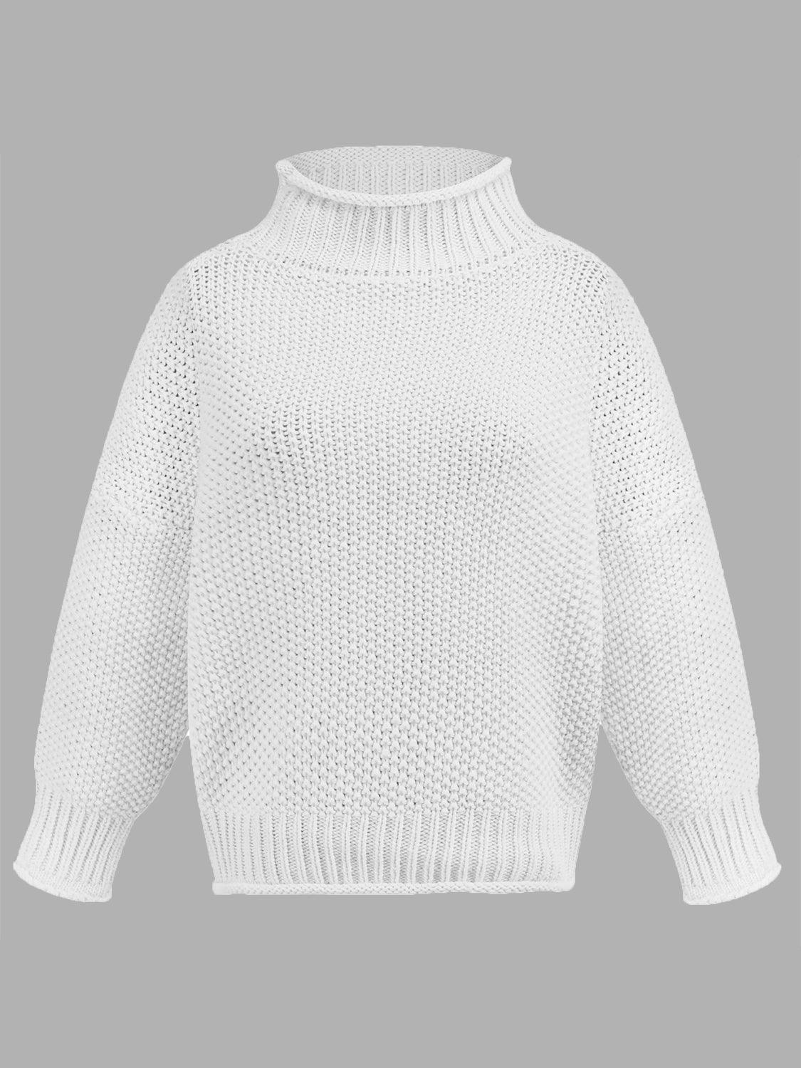 Turtleneck Long Sleeve Sweater | Trendy & Cozy Knitwear for Women - Modestly Vogue 