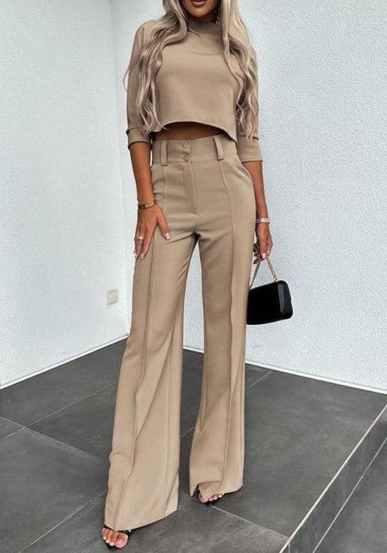 Two piece pant set - Modestly Vogue 