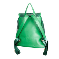 Versatile Handbag | Stylish & Functional Backpack Green Croc Flap Bag Set for Women - Modestly Vogue 