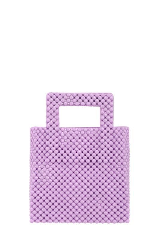 Versatile Handbag | Stylish & Functional Beads Wrap Style Tote Shape Jelly Bag - Modestly Vogue 