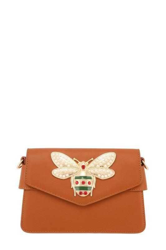 Versatile Handbag | Stylish & Functional Bee Decorated Crossbody Bag - Modestly Vogue 