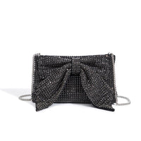 Versatile Handbag | Stylish & Functional Bow Crystal Women Diamond King Diamond Evening Bag Full Diamond Dinner Cheongsam Crossbody Chain Bag - Modestly Vogue 