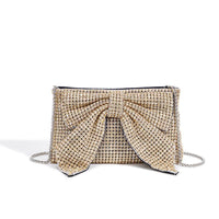 Versatile Handbag | Stylish & Functional Bow Crystal Women Diamond King Diamond Evening Bag Full Diamond Dinner Cheongsam Crossbody Chain Bag - Modestly Vogue 