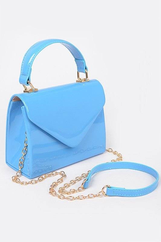 Versatile Handbag | Stylish & Functional Chic Patent Leather Top Handle Swing Bag | Fashionable Handbag for Women - Modestly Vogue 