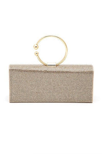 Versatile Handbag | Stylish & Functional Circle Handle Rhinestone Evening Clutch Bag - Modestly Vogue 