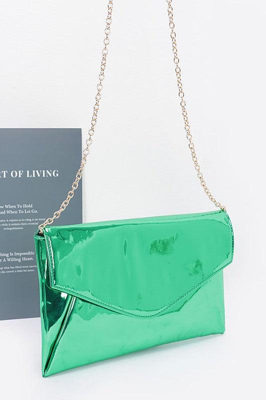 Versatile Handbag | Stylish & Functional Color Mirror Envelope Clutch Swing Bag - Modestly Vogue 