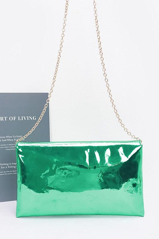 Versatile Handbag | Stylish & Functional Color Mirror Envelope Clutch Swing Bag - Modestly Vogue 