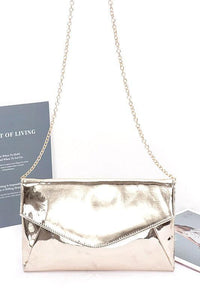 Versatile Handbag | Stylish & Functional Color Mirror Envelope Clutch Swing Bag - Modestly Vogue 