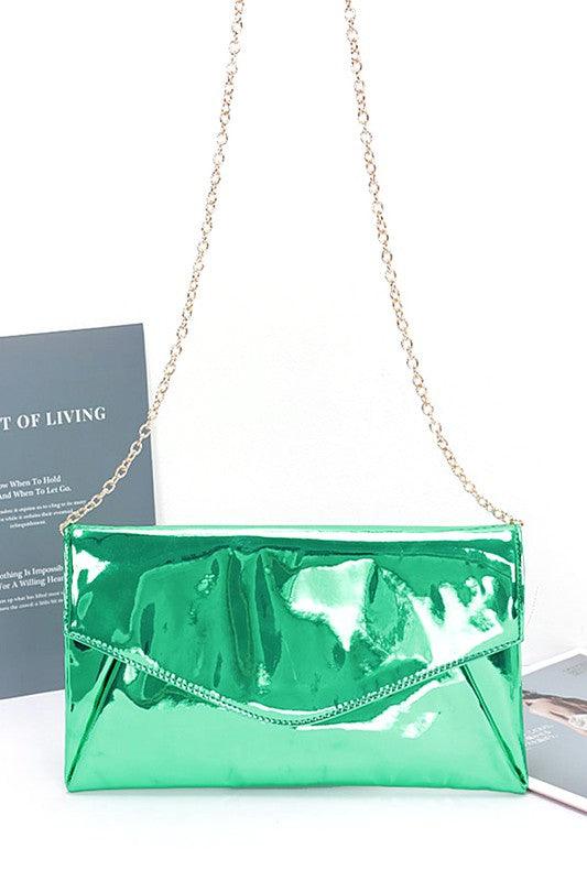 Versatile Handbag | Stylish & Functional Color Mirror Envelope Clutch Swing Bag - Modestly Vogue 