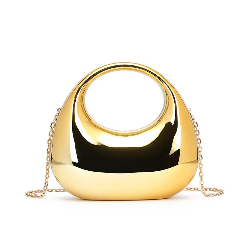 Versatile Handbag | Stylish & Functional Colorful Crescent Moon Acrylic Handbag Socialite Handbag Makeup Dinner Women Bag - Modestly Vogue 