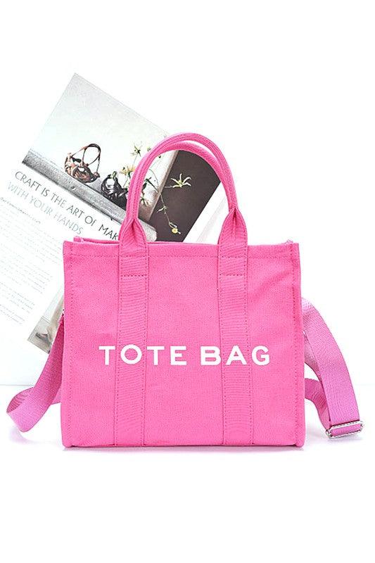 Versatile Handbag | Stylish & Functional Cotton Canvas Convertible Small Tote Bag - Modestly Vogue 