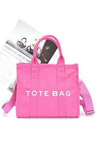 Versatile Handbag | Stylish & Functional Cotton Canvas Convertible Small Tote Bag - Modestly Vogue 