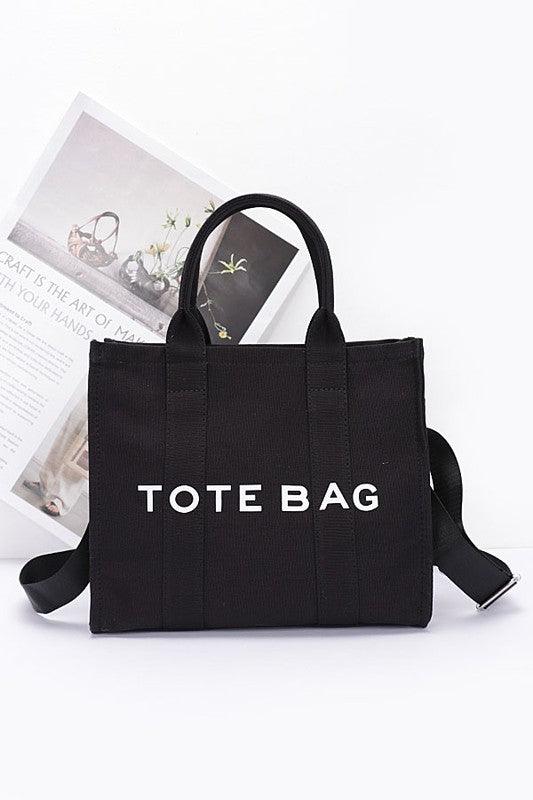 Versatile Handbag | Stylish & Functional Cotton Canvas Convertible Small Tote Bag - Modestly Vogue 