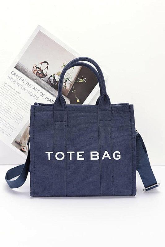 Versatile Handbag | Stylish & Functional Cotton Canvas Convertible Small Tote Bag - Modestly Vogue 