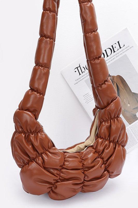 Versatile Handbag | Stylish & Functional Crinkle Iconic Hobo Bag - Modestly Vogue 