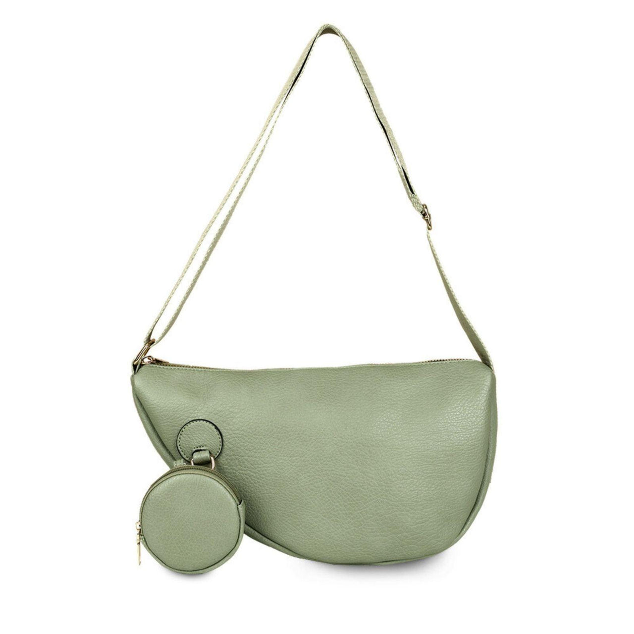 Versatile Handbag | Stylish & Functional Crossbody Light Green Round Pouch Bag Set Women - Modestly Vogue 