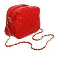 Versatile Handbag | Stylish & Functional Crossbody Small Red Quilted Chain Strap Bag Women - Modestly Vogue 