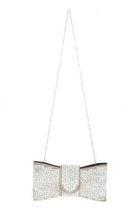 Versatile Handbag | Stylish & Functional Crystal Ribbon Shape Crossbody Bag - Modestly Vogue 