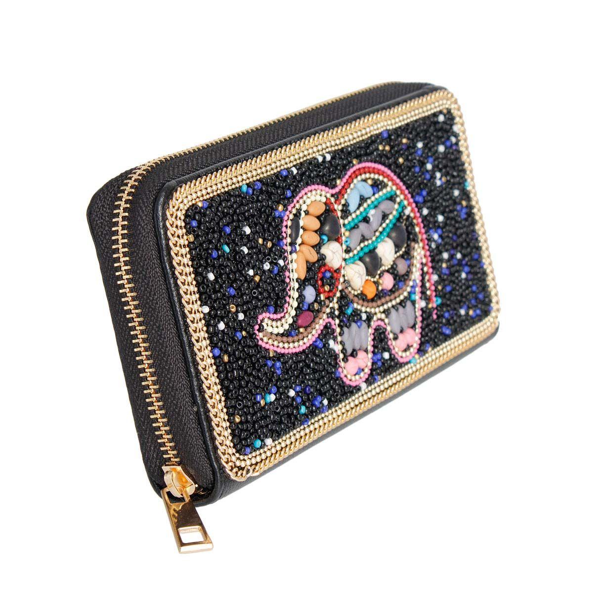 Versatile Handbag | Stylish & Functional Elephant Beaded Wallet - Modestly Vogue 