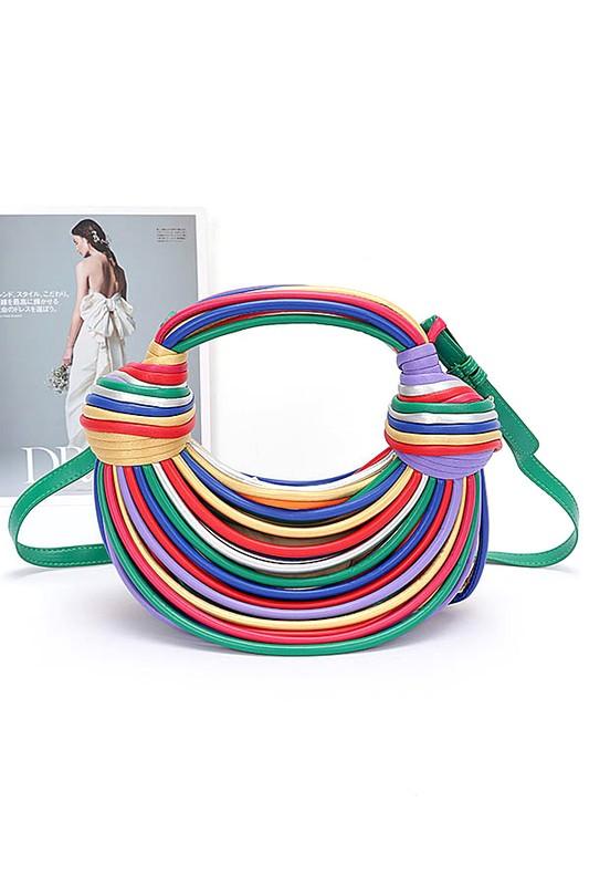 Versatile Handbag | Stylish & Functional Faux Leather String Rope Top Handle Swing Bag - Modestly Vogue 