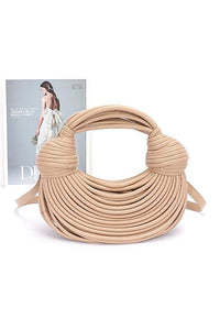 Versatile Handbag | Stylish & Functional Faux Leather String Rope Top Handle Swing Bag - Modestly Vogue 